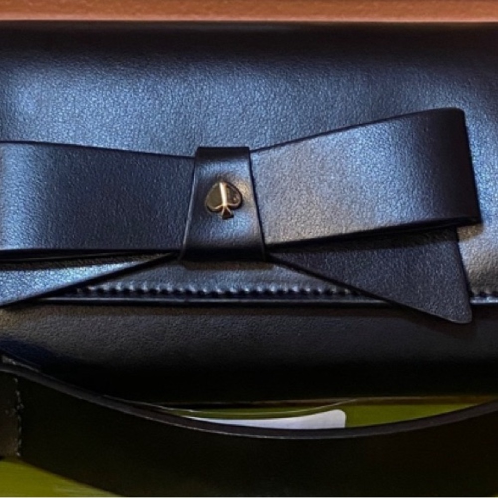 Kate Spade Black Leather Bow Fanny Pack - Picture 7 of 11